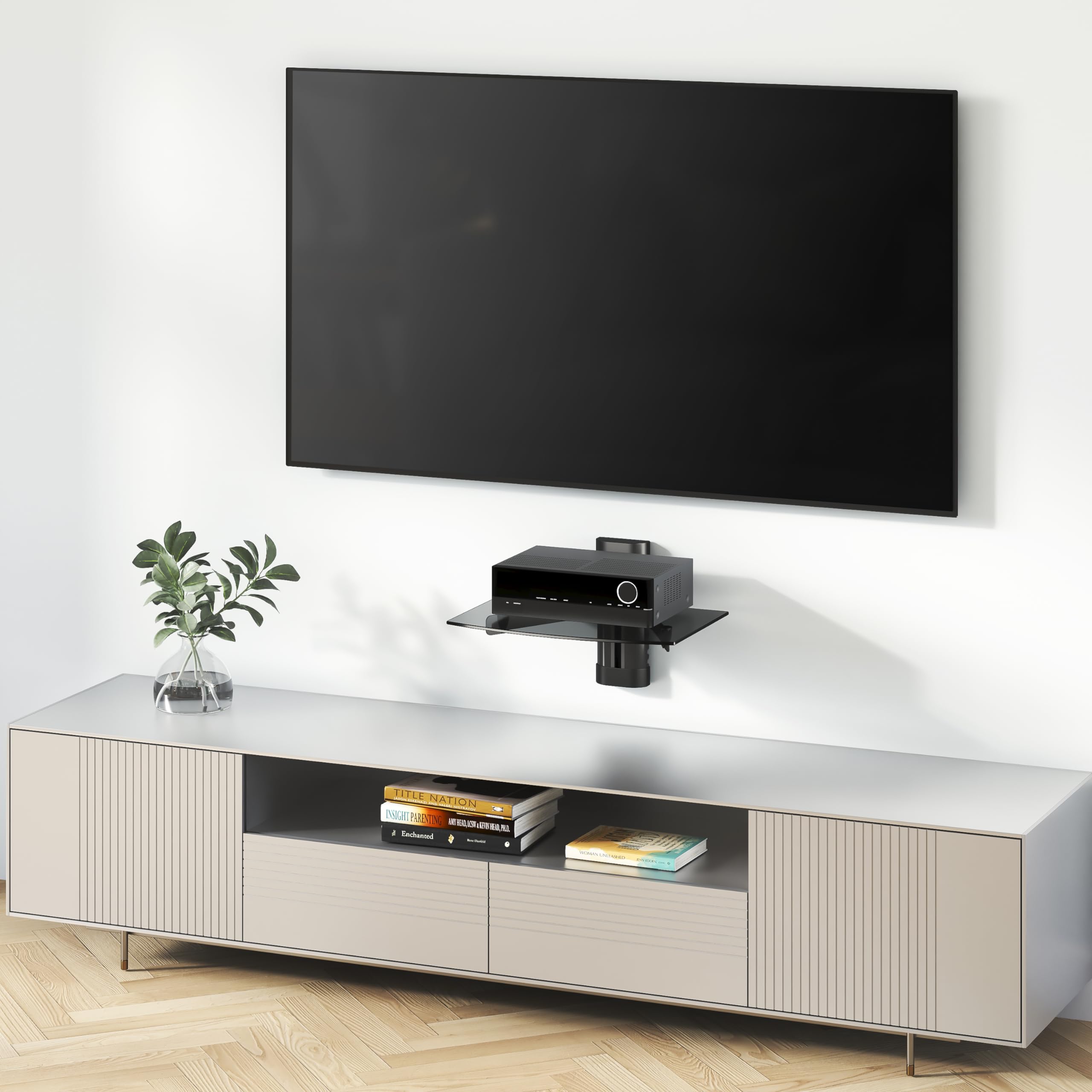 Amazon.com: Mount-It! Floating Wall Mounted Shelf Bracket Stand